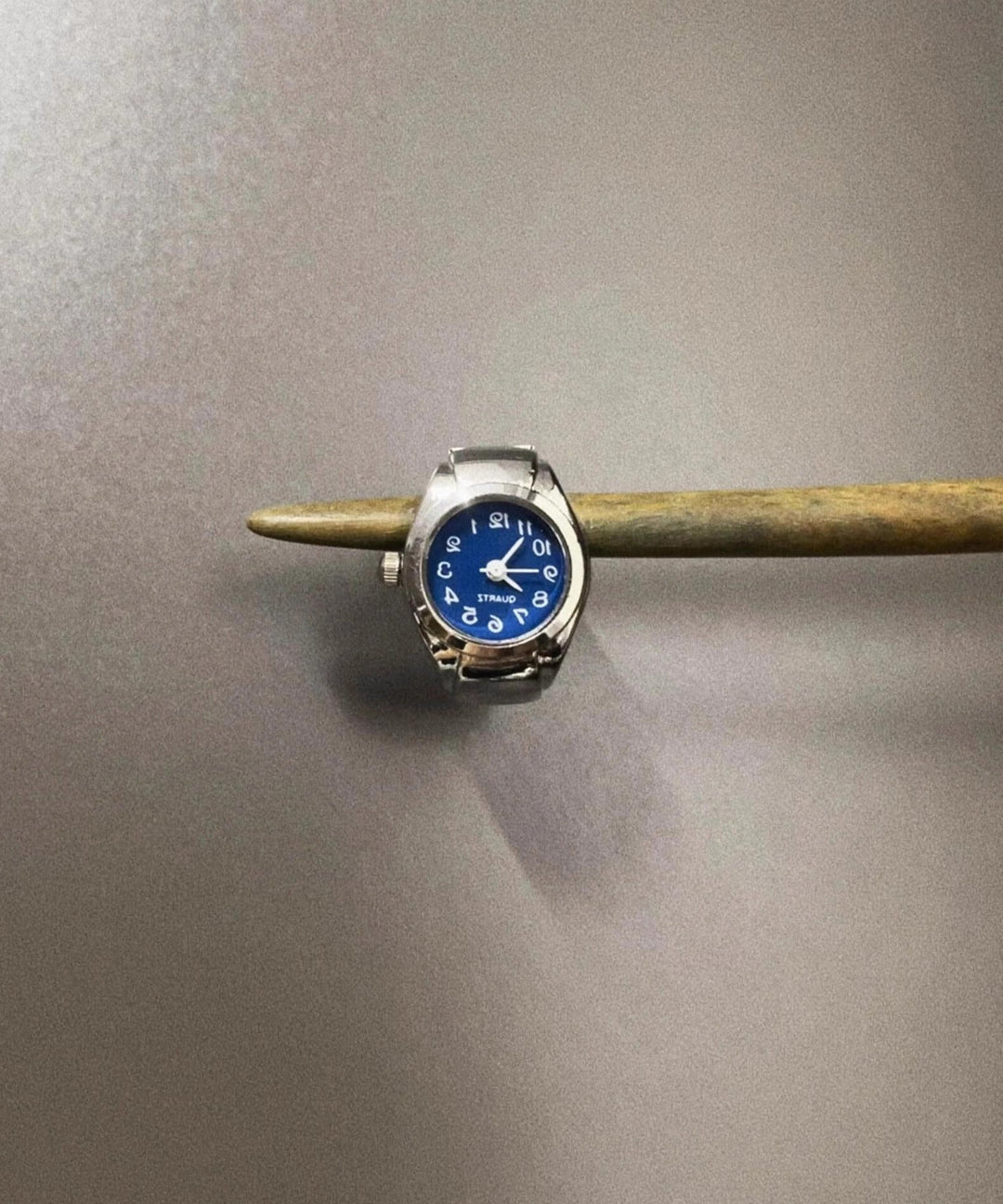 Unique Blue Stainless Steel Medieval Flip Cover Rings
