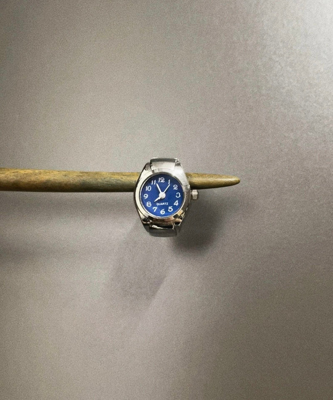 Unique Blue Stainless Steel Medieval Flip Cover Rings