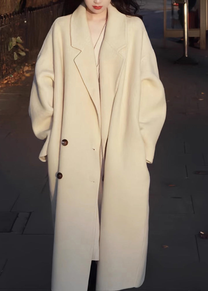 Unique Oversized Double Breast Woolen Coats Winter