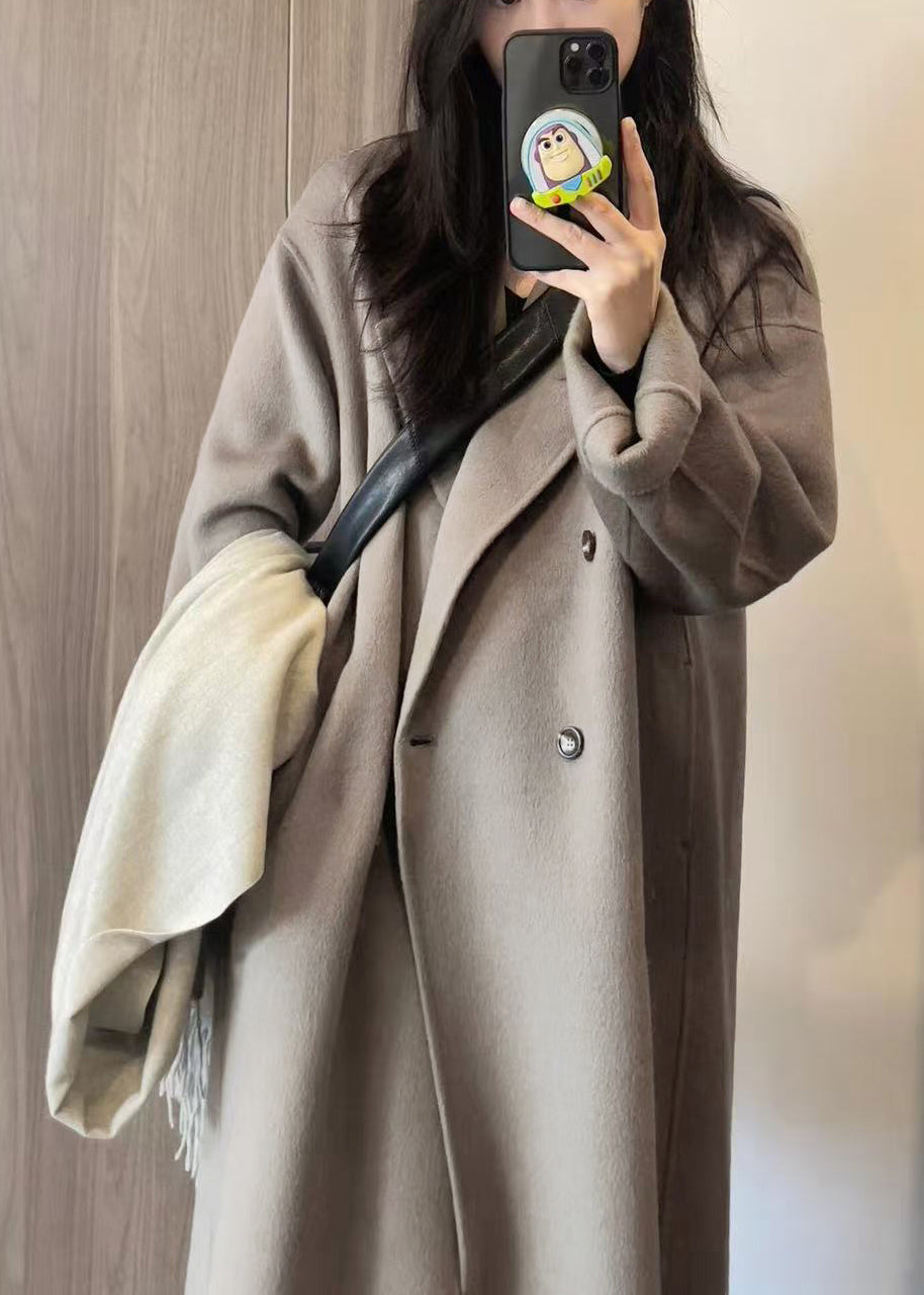 Unique Oversized Double Breast Woolen Coats Winter