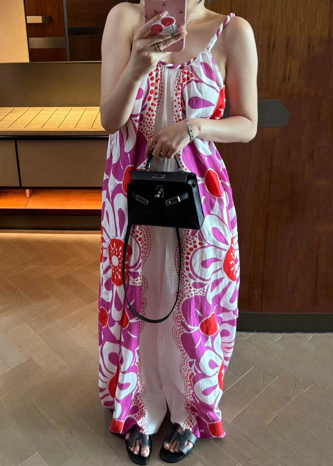 Unique Purple Print Spaghetti Strap Jumpsuits Sleeveless