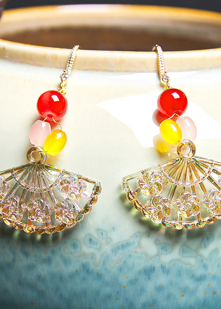 Unique Sector Acrylic Drop Earrings