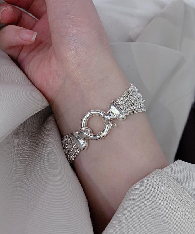 Unique Silk 925 Silver Chain Chain Bracelet
