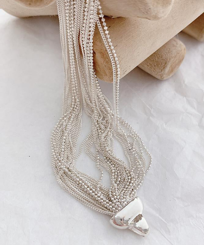 Unique Silk 925 Silver Chain Chain Bracelet
