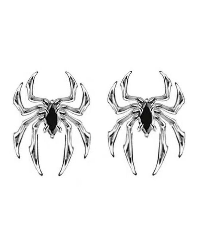Unique Silk Copper Overgild Spider Stud Earrings
