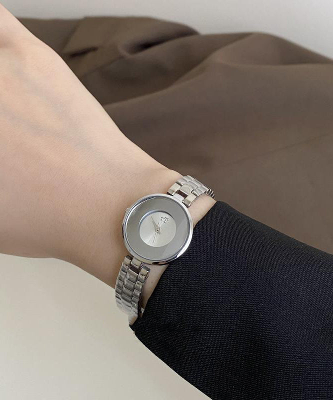 Unique Silk Stainless Steel Chain Hardlex Crystal Watches