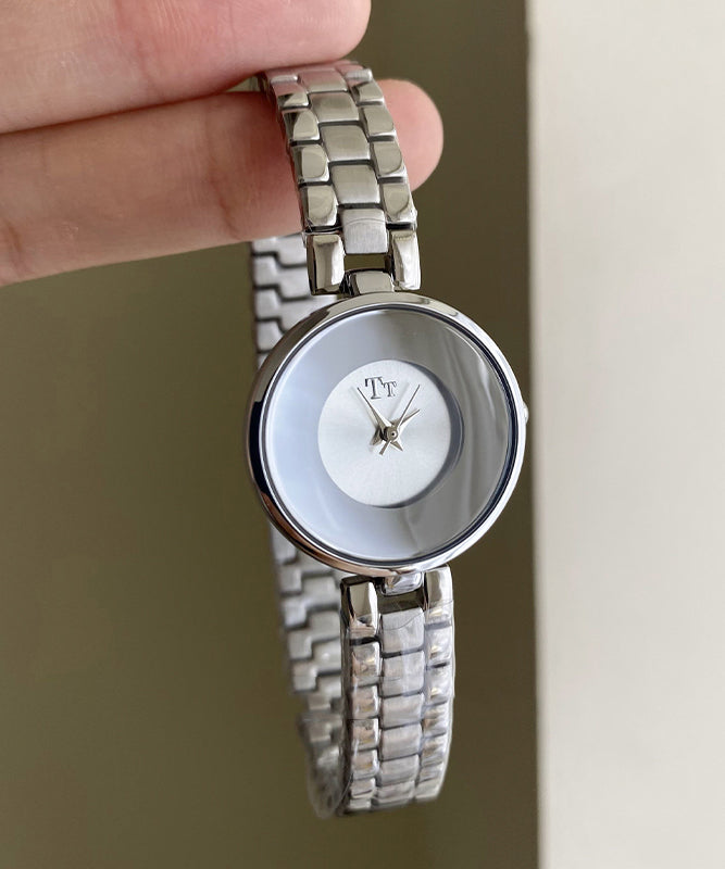 Unique Silk Stainless Steel Chain Hardlex Crystal Watches