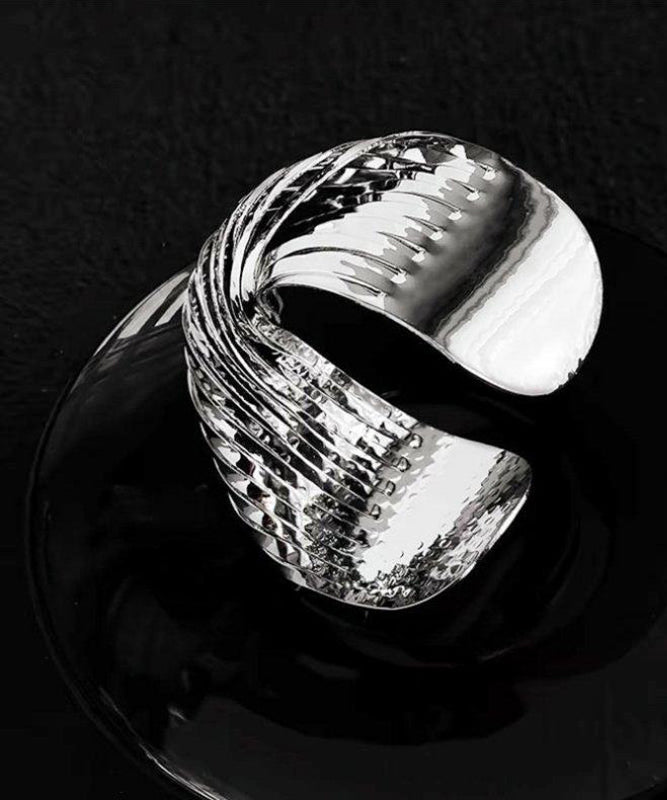 Unique Silk Stainless Steel Cross Wrap Around Cuff - Omychic