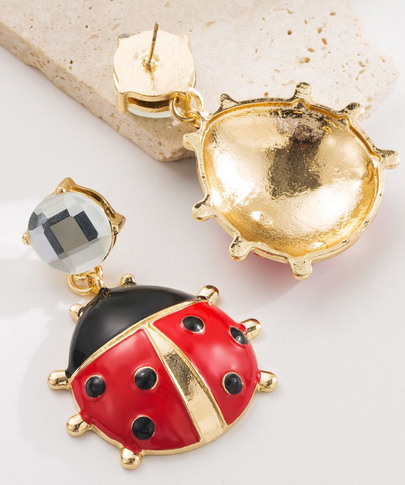 Unique Stainless Steel Alloy Drop Earrings ,Rings And Pendant Necklace Three-Piece Set