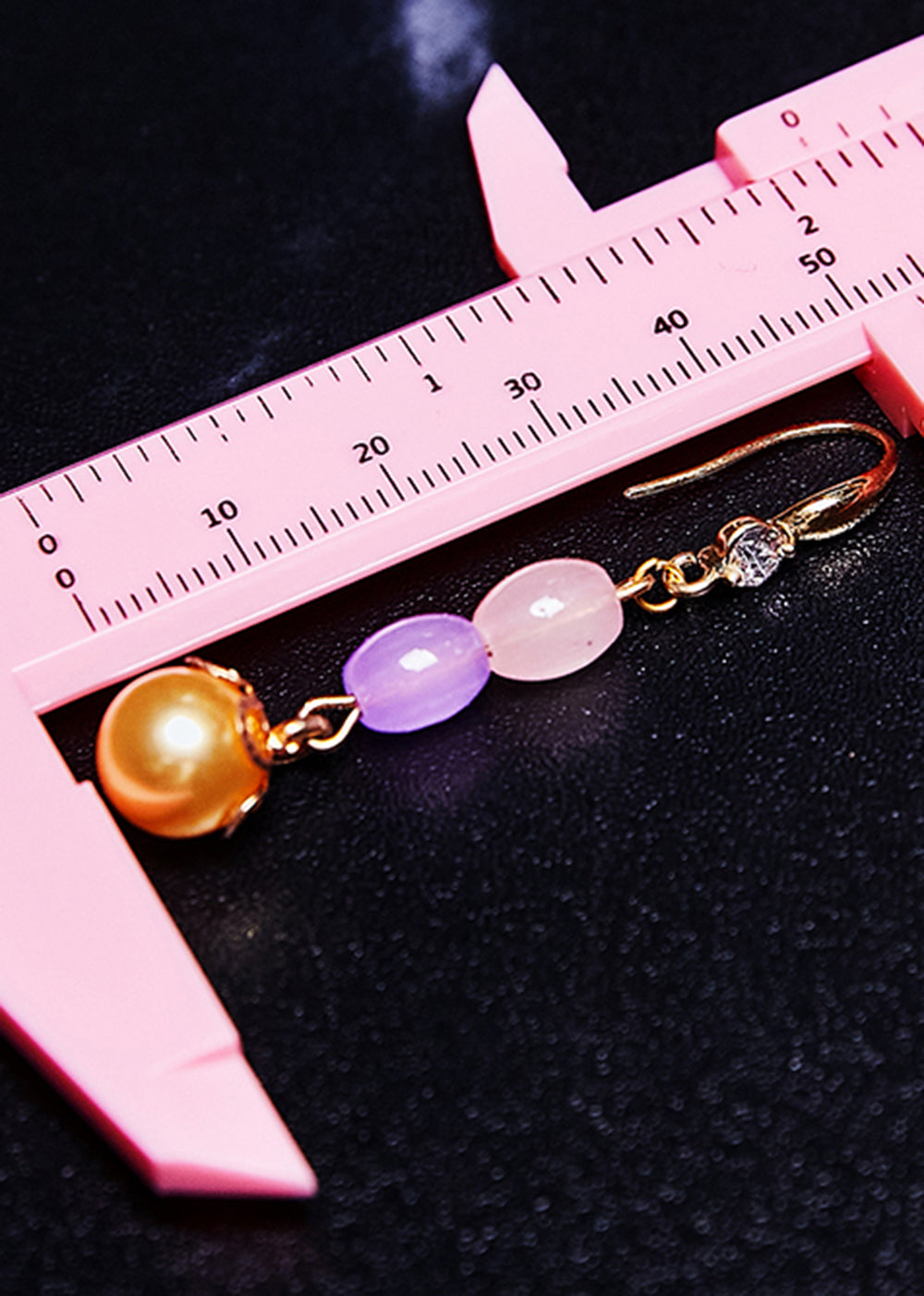 Unique Yellow Pearl Naturally Gem Stone Drop Earrings