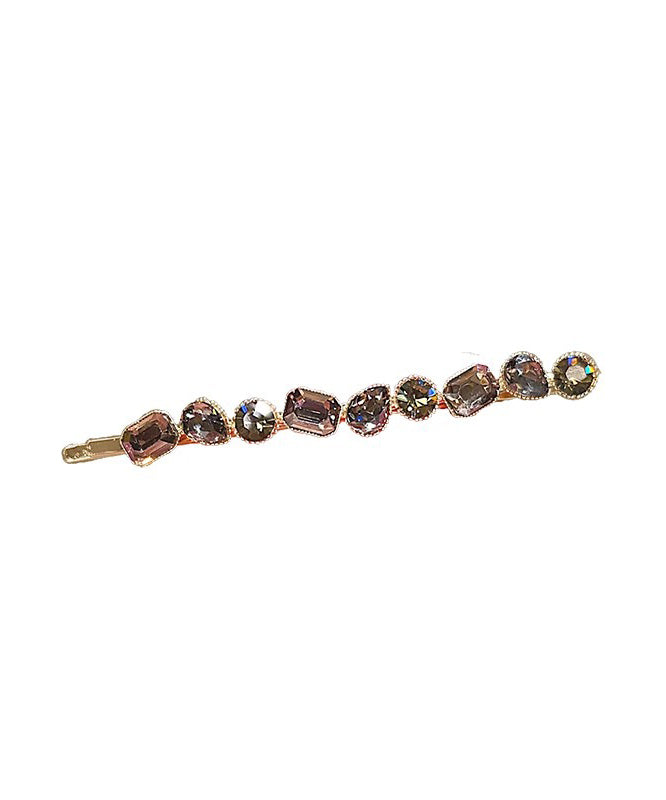Vintage Gold Alloy Zircon Crystal Hairpin