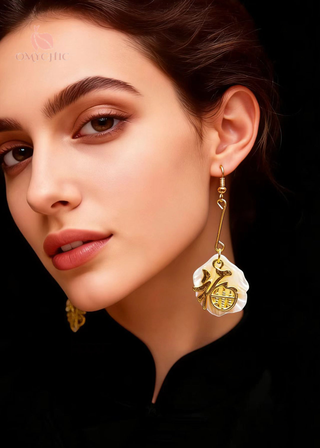 Vintage Golden Fortune Abacus Drop Earrings