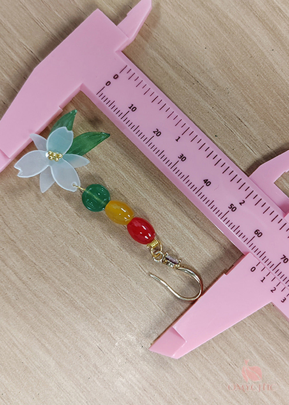 Vintage Lotus Flower Zircon Long Drop Earrings