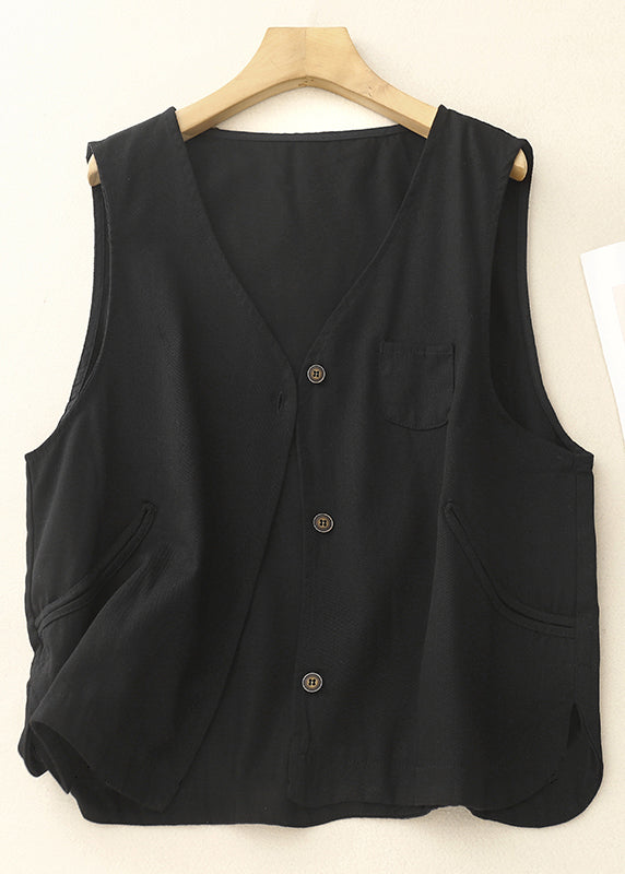 Vintage Purple Oversized Cotton Vest Spring
