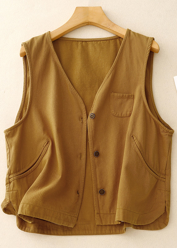 Vintage Purple Oversized Cotton Vest Spring