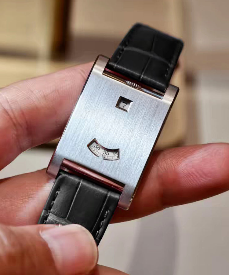 Vintage Silk Leather Patchwork Fine Steel Mechanical Men Watches - Omychic