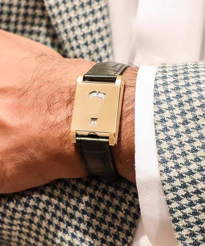 Vintage Silk Leather Patchwork Fine Steel Mechanical Men Watches - Omychic