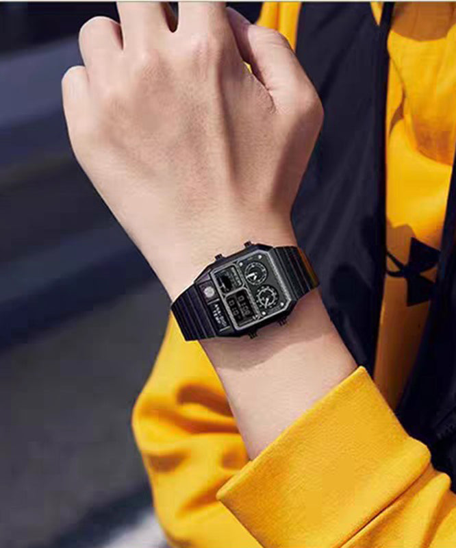 Vintage Silk Stainless Steel Alloy Tempered Glass Men Watches - Omychic