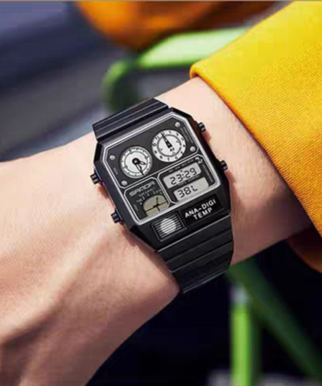 Vintage Silk Stainless Steel Alloy Tempered Glass Men Watches - Omychic