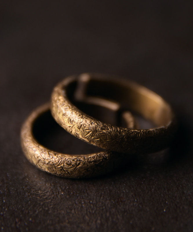 Vintage Versatile Fashion Copper Unisex Love Rings