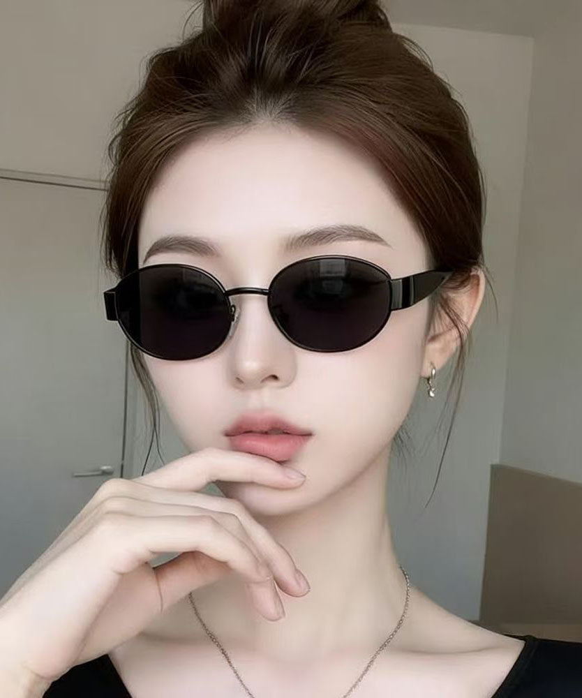 Vogue Black Metal Patchwork UV Protection Sunglasses