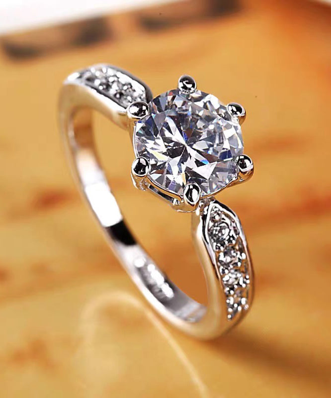 Vogue Gold Alloy Zircon Rings - Omychic