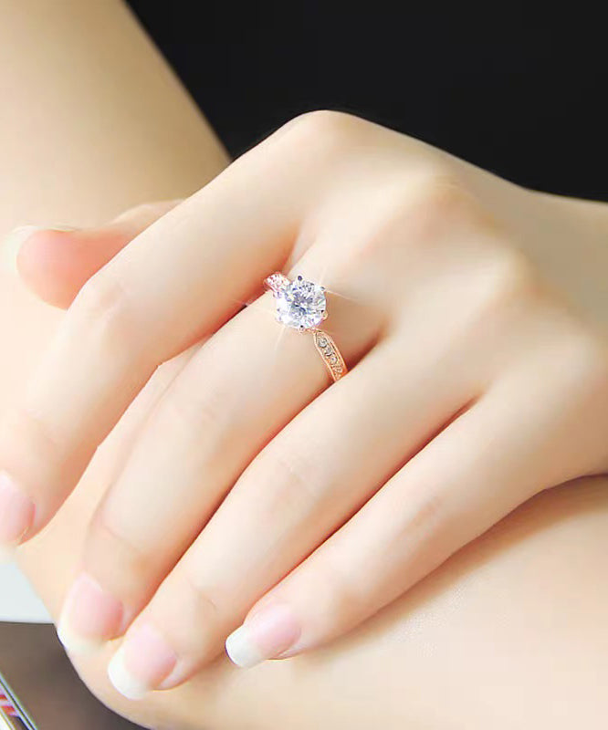 Vogue Gold Alloy Zircon Rings - Omychic