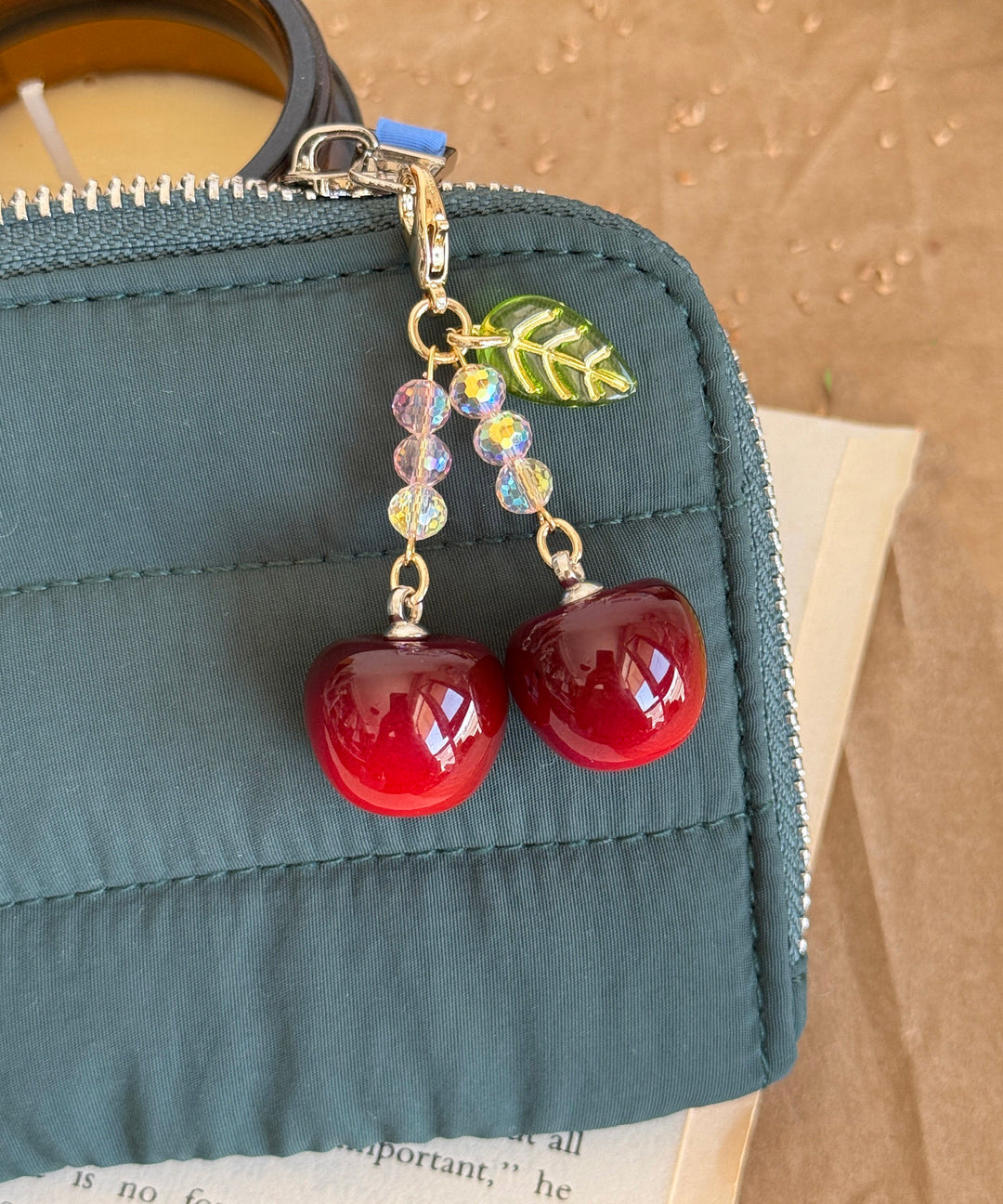 Vogue Red Copper Overgild Cherry Phone Chains