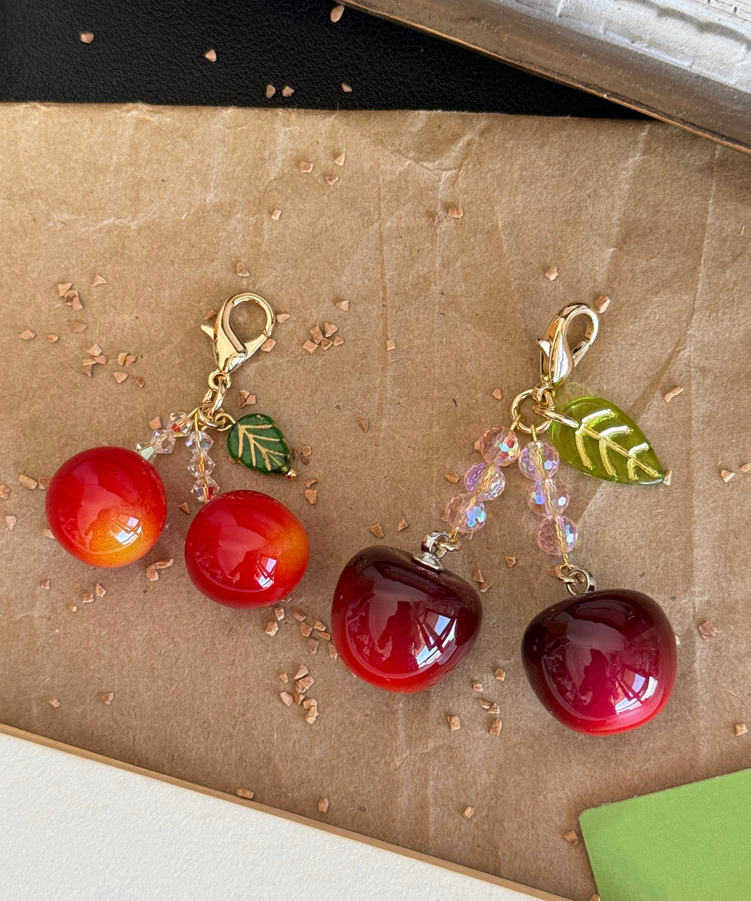 Vogue Red Copper Overgild Cherry Phone Chains