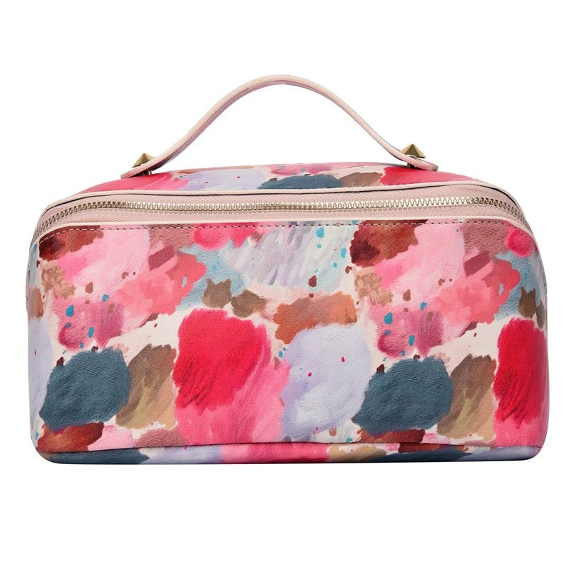 Green Leaves Toiletry Bags Travel Casual Storage Bags