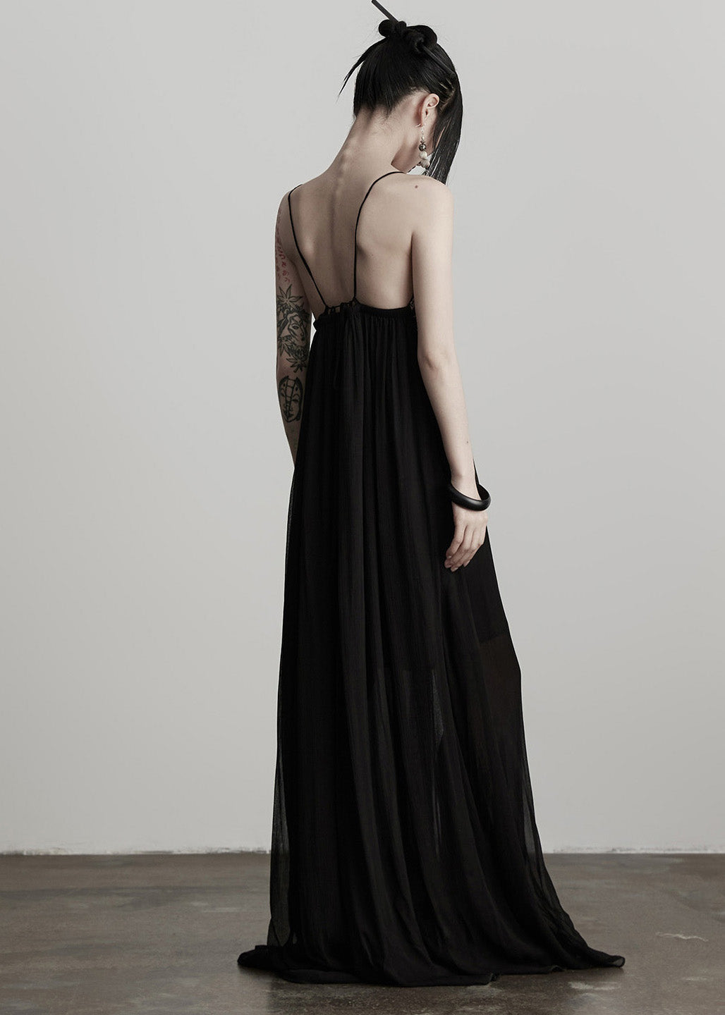 Women Black Tunic Patchwork Lace Cami Dress Summer