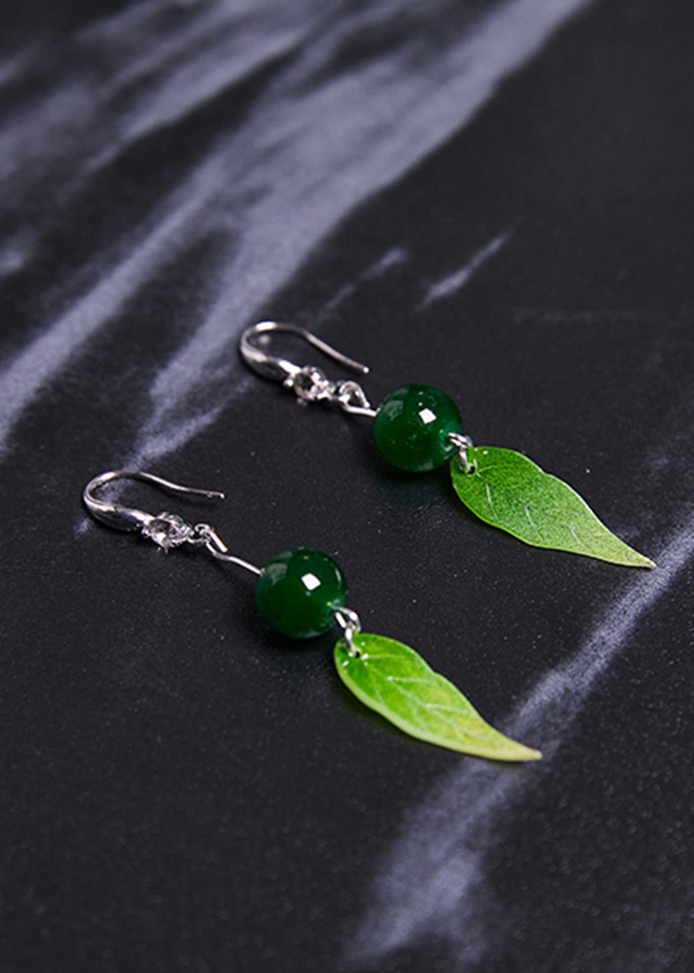 Women Leaf Leaf Acrylic Turquoise Drop Earrings