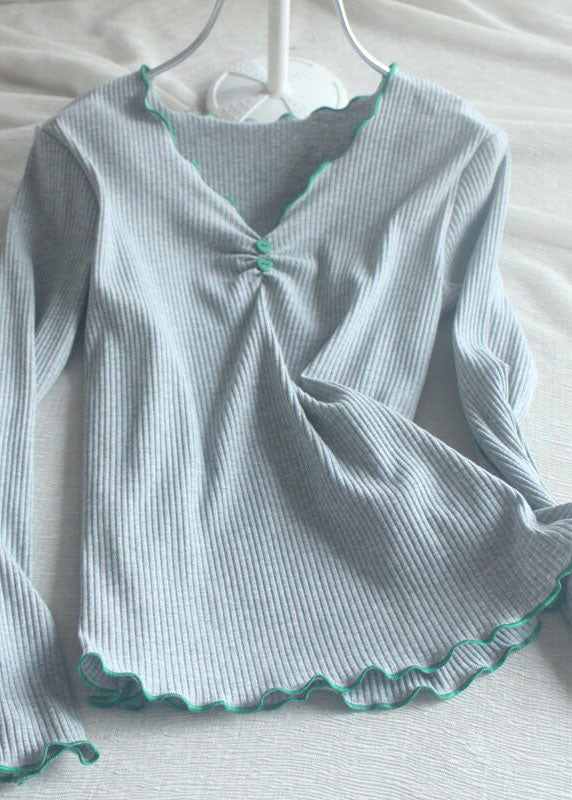 Women Red Ruffled Long Sleeve Loose Fitting Workout Tops