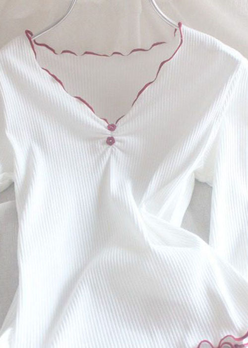 Women Red Ruffled Long Sleeve Loose Fitting Workout Tops