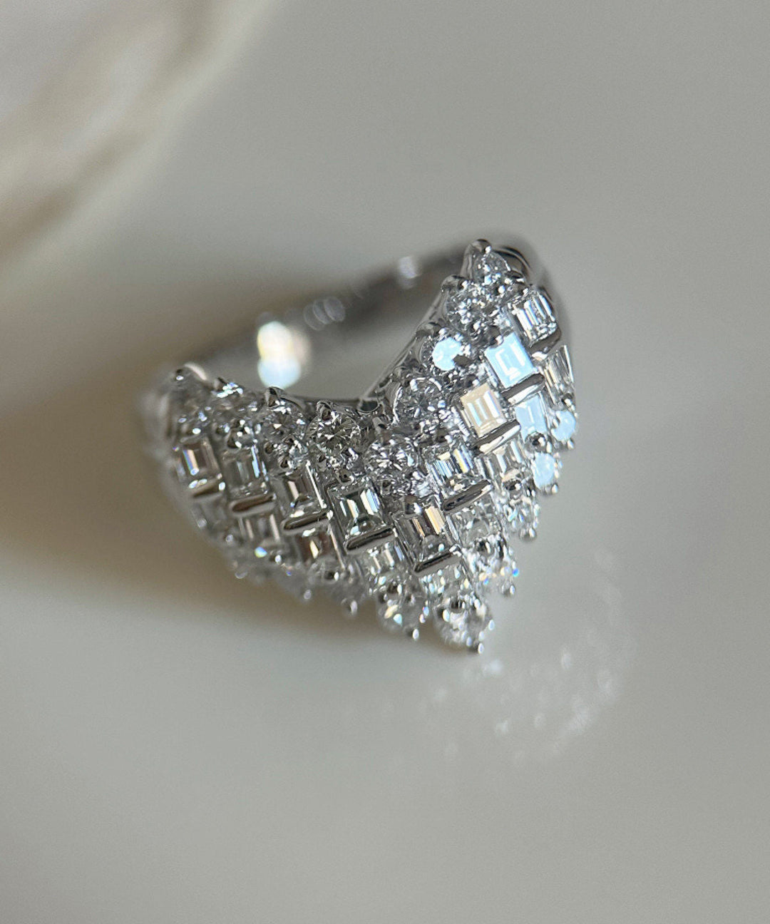 Women Silk Sterling Silver Zircon Love Rings