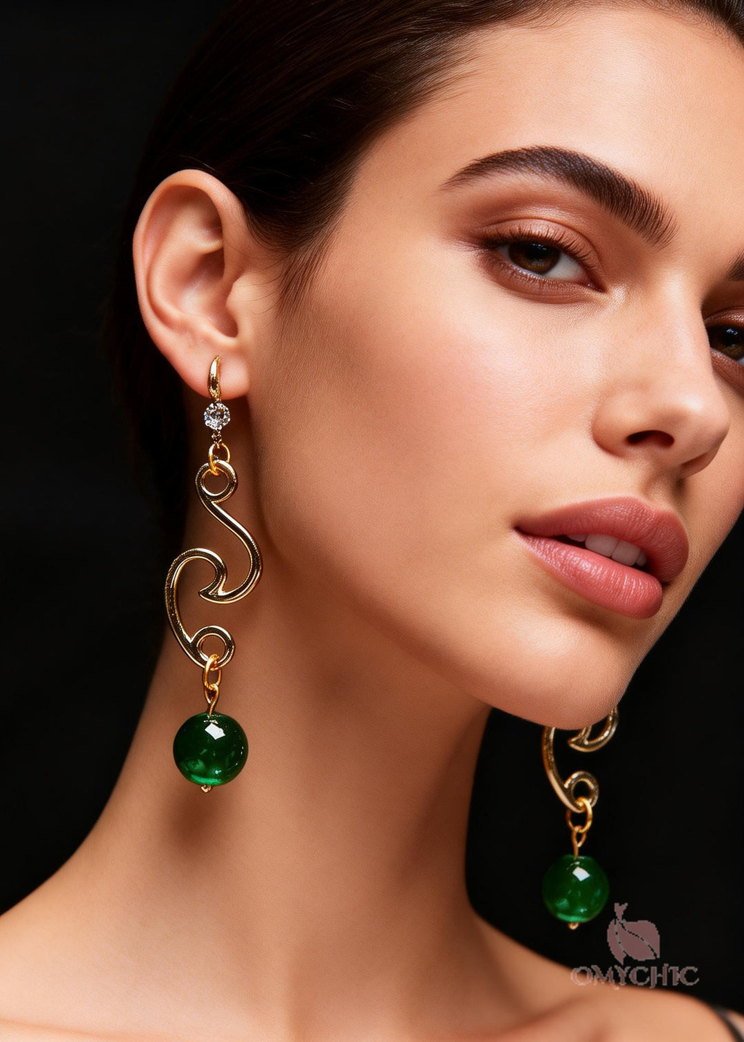 Women Turquoise Tassels Long Drop Earrings