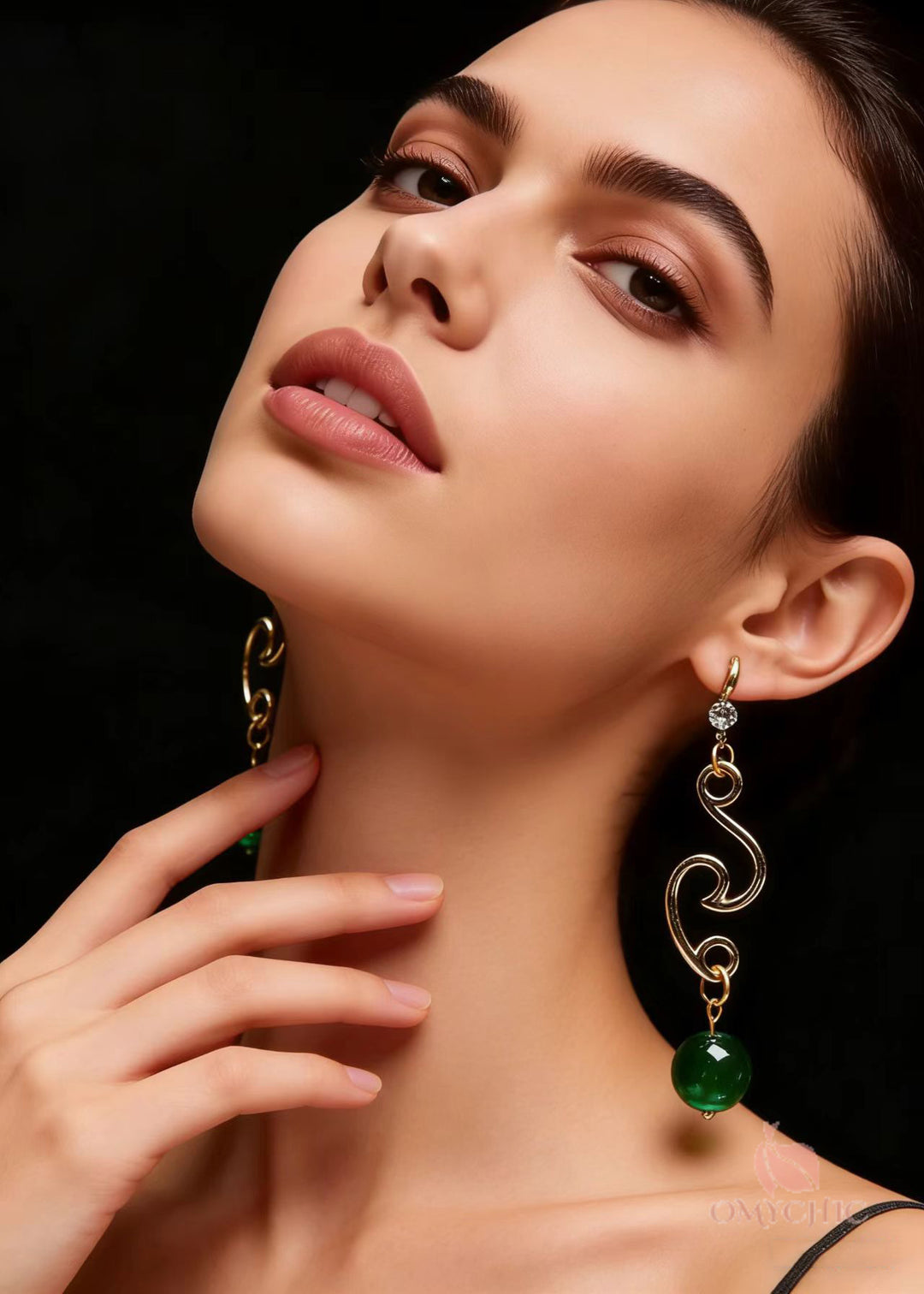 Women Turquoise Tassels Long Drop Earrings
