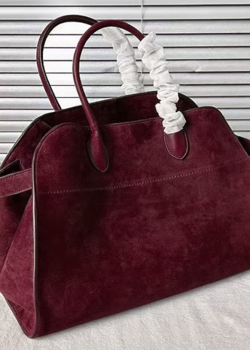 Fashion Green Large Capacity Suede Tote Handbag