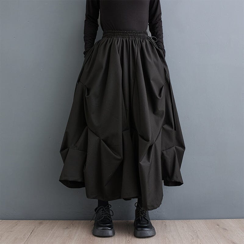 Casual Black Fashion Minimalist Wide Leg Pants