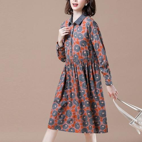 Plus Size Women Knee-length Casual Dress New 2020 - Omychic