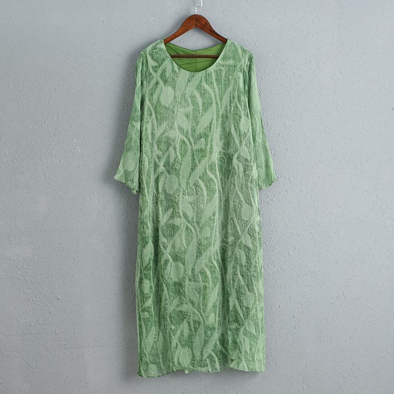 Green Cool Summer Loose Casual Women Dress - Omychic