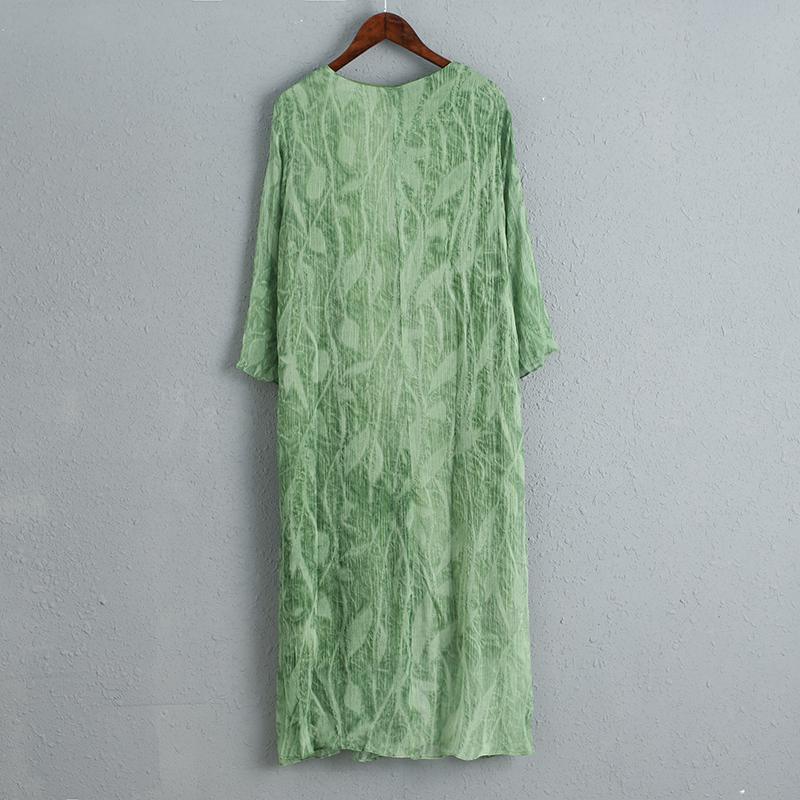 Green Cool Summer Loose Casual Women Dress - Omychic