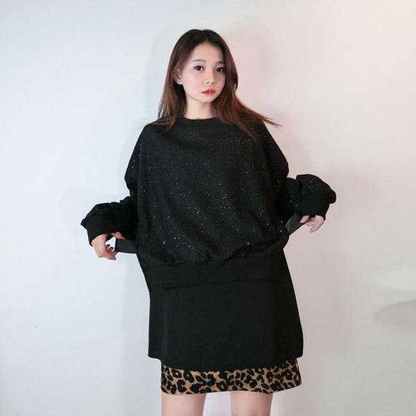 Winter Fashion Irregular Solid Color Loose Pullover Bandage Street Trendy - Omychic