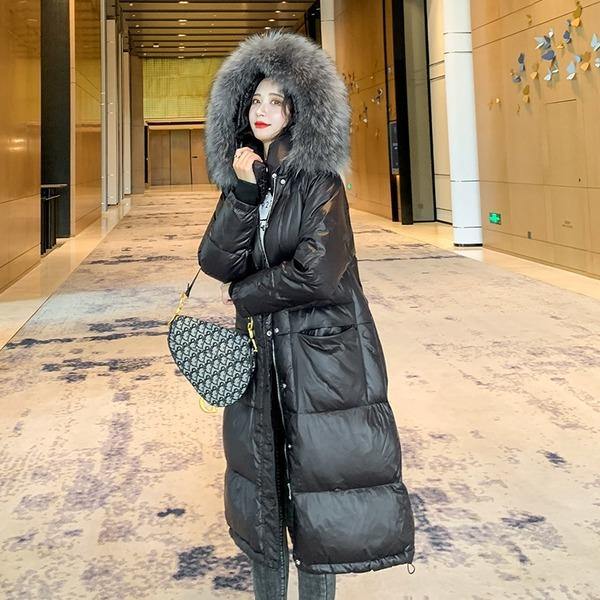 Winter Women's Plus Size Thicken Parka Female Cotton-Padded Clothes Hooded Fur Jacket - Omychic