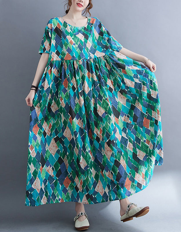 Summer New Plus Size Loose Boho Dresses