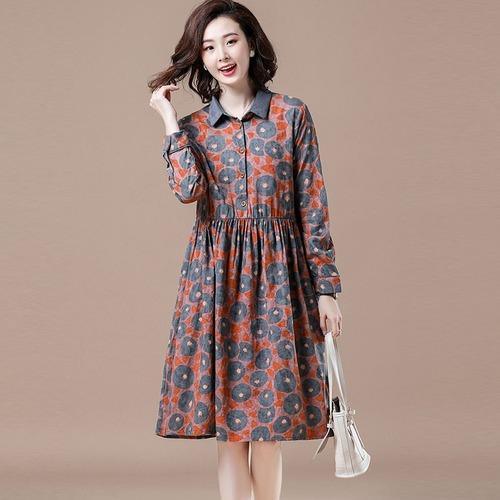 Plus Size Women Knee-length Casual Dress New 2020 - Omychic