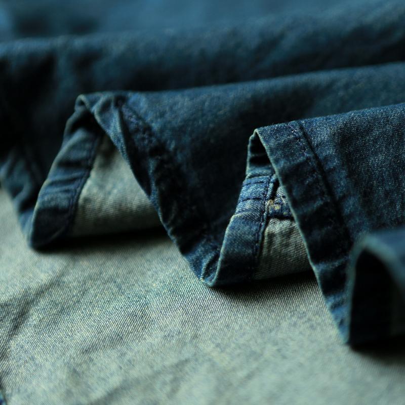 New denim dresses shift dress summer denim sundress - Omychic