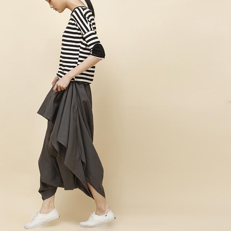 summer women striped T shirt tunic cotton shirt o neck bouse top half sleeve black and white - Omychic