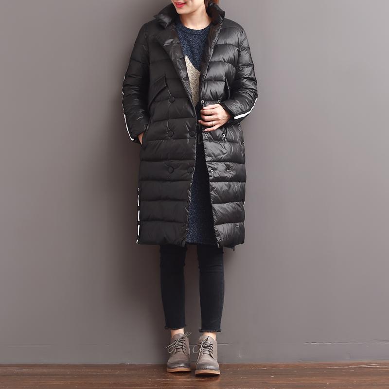winter black warm women down jackets coats outwear - Omychic