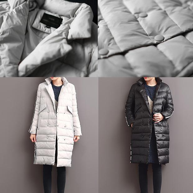 winter black warm women down jackets coats outwear - Omychic